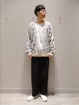 「アイテム（チノパンツ）」を使った、YASUIさん（メンズ・184cm）の秋コーディネート