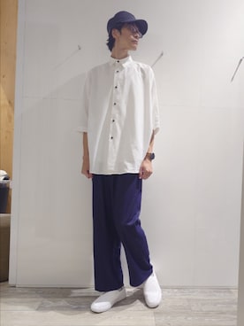 「ABAHOUSE GRAY（アバハウスグレイ）のアイテム」を使った、YASUIさん（メンズ・184cm）の夏コーディネート