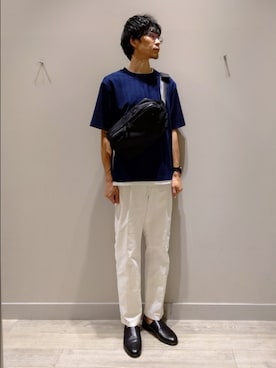 「アイテム（トップス）」を使った、YASUIさん（メンズ・184cm）の夏コーディネート