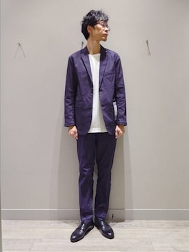 「ABAHOUSE GRAY（アバハウスグレイ）のアイテム」を使った、YASUIさん（メンズ・184cm）の春コーディネート