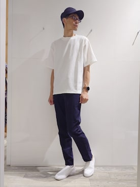 「ABAHOUSE GRAY（アバハウスグレイ）のアイテム」を使った、YASUIさん（メンズ・184cm）の夏コーディネート