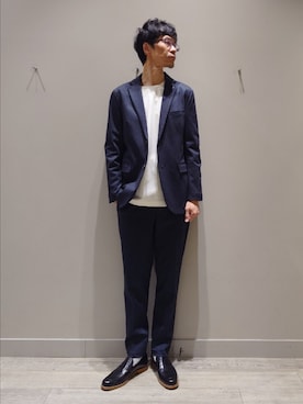 「ABAHOUSE GRAY（アバハウスグレイ）のアイテム」を使った、YASUIさん（メンズ・184cm）の春コーディネート