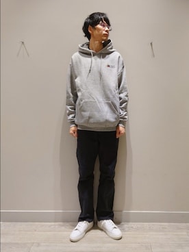 「アイテム（パーカー）」を使った、YASUIさん（メンズ・184cm）の秋コーディネート