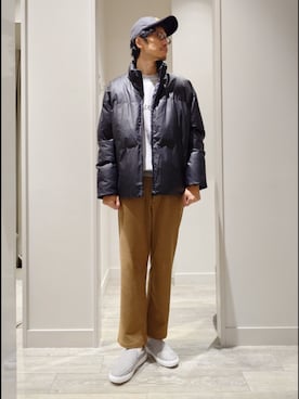 「アイテム（その他パンツ、イエロー系）」を使った、YASUIさん（メンズ・184cm）の秋コーディネート