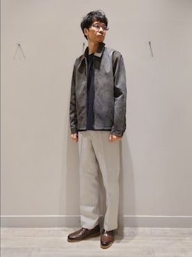 「アイテム（ブルゾン）」を使った、YASUIさん（メンズ・184cm）の秋コーディネート