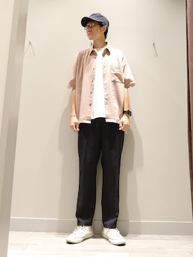 「MYSELF ABAHOUSE」｜YASUIさん（メンズ・184cm）の夏コーディネート