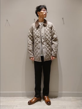 「オトナカジュアル」｜「アイテム（スリッポン）」を使った、YASUIさん（メンズ・184cm）の冬コーディネート