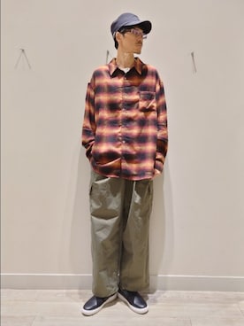 「アイテム（シャツ/ブラウス）」を使った、YASUIさん（メンズ・184cm）の秋コーディネート