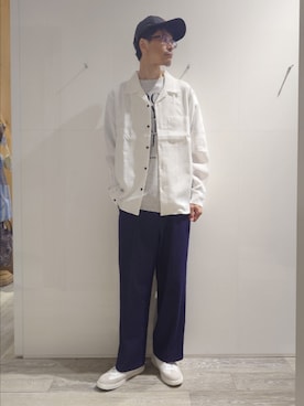 「ABAHOUSE GRAY（アバハウスグレイ）のアイテム」を使った、YASUIさん（メンズ・184cm）の夏コーディネート