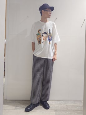 「ABAHOUSE（アバハウス）のアイテム」を使った、YASUIさん（メンズ・184cm）の夏コーディネート