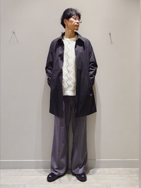 「ABAHOUSE GRAY（アバハウスグレイ）のアイテム」を使った、YASUIさん（メンズ・184cm）の冬コーディネート
