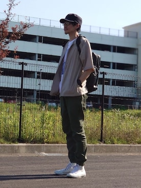 「MYSELF ABAHOUSE」｜YASUIさん（メンズ・184cm）の夏コーディネート