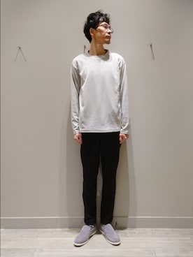 「ABAHOUSE GRAY（アバハウスグレイ）のアイテム」を使った、YASUIさん（メンズ・184cm）の春コーディネート