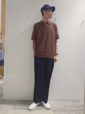 「ABAHOUSE（アバハウス）のアイテム」を使った、YASUIさん（メンズ・184cm）の夏コーディネート