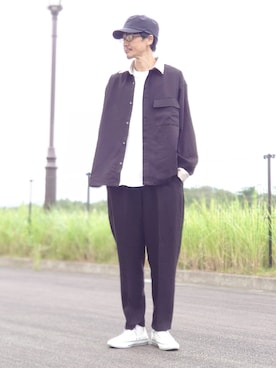 「MYSELF ABAHOUSE」｜YASUIさん（メンズ・184cm）の夏コーディネート