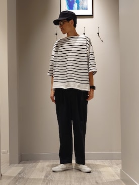 「MYSELF ABAHOUSE」｜YASUIさん（メンズ・184cm）の夏コーディネート
