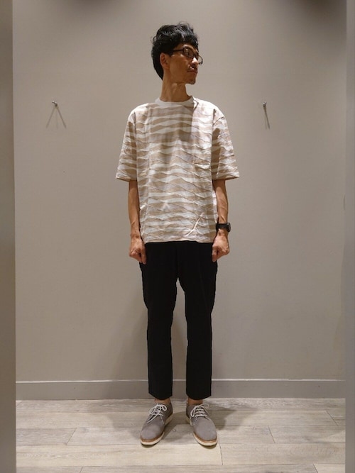 【アンサンブル対応】ウェーブ ボーダー 半袖Tシャツ アンサンブル対応】ウェーブ ボーダー 半袖Tシャツ｜ABAHOUSE