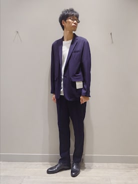 「ABAHOUSE GRAY（アバハウスグレイ）のアイテム」を使った、YASUIさん（メンズ・184cm）の春コーディネート