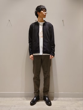 「ライダースコーデ」｜YASUIさん（メンズ・184cm）の秋コーディネート