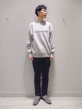 「ABAHOUSE GRAY（アバハウスグレイ）のアイテム」を使った、YASUIさん（メンズ・184cm）の春コーディネート