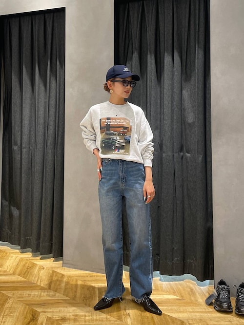 パンツ SOLO straight denim 38 soerte（ソエルテ）の「Wide straight denim pants / ワイドストレート