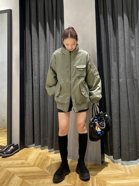 「JEANASIS（ジーナシス）のアイテム」を使った、miuさん（レディース・162cm）の秋コーディネート