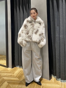 「eL（エル）のアイテム」を使った、miuさん（レディース・162cm）の冬コーディネート