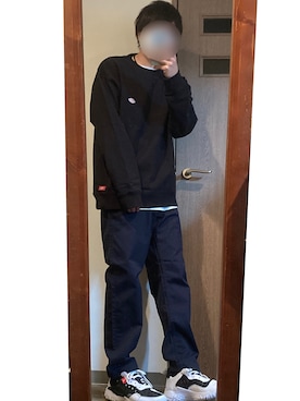 「CIAOPANIC TYPY（チャオパニックティピー）のアイテム（チノパンツ）」を使った、らしーさん（メンズ・170cm）の冬コーディネート