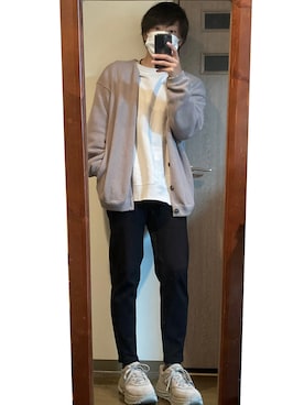 「HOKA ONEONE」｜らしーさん（メンズ・170cm）の秋コーディネート