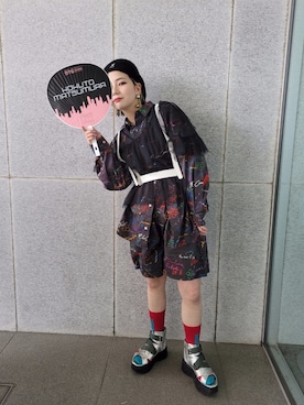 「SixTONES」｜hashiさん（レディース・156cm）の夏コーディネート