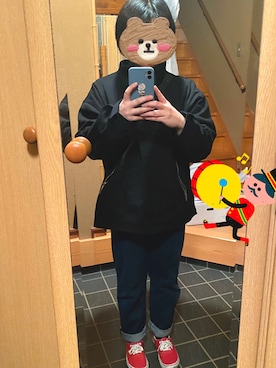 「antiqua（アンティカ）のアイテム（その他アウター）」を使った、KiKiKi2451さん（レディース・151cm）の冬コーディネート