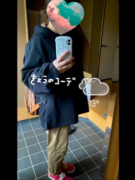「PLUS ONE（プラスワン）のアイテム」を使った、KiKiKi2451さん（レディース・151cm）の秋コーディネート