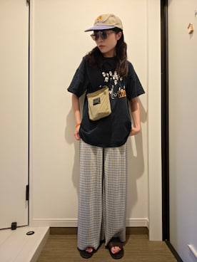 「KEEN（キーン）のアイテム」を使った、りとさん（レディース・155cm）の夏コーディネート