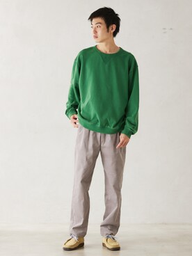 「JOURNAL STANDARD relume（ジャーナルスタンダード　レリューム）のアイテム（スウェット）」を使った、JOURNAL STANDARD relumeさん（メンズ・178cm）の秋コーディネート