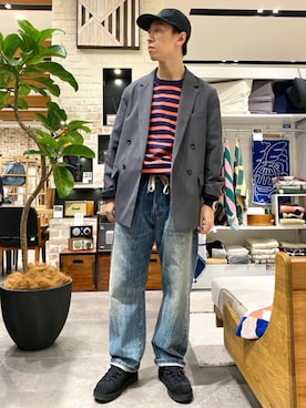 「JOURNAL STANDARD relume（ジャーナルスタンダード　レリューム）のアイテム（ジャケット/アウター）」を使った、JOURNAL STANDARD relumeさん（メンズ・173cm）の冬コーディネート
