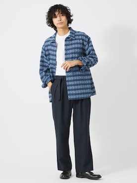 「JOURNAL STANDARD relume（ジャーナルスタンダード　レリューム）のアイテム（スラックス）」を使った、JOURNAL STANDARD relumeさん（メンズ・181cm）の冬コーディネート