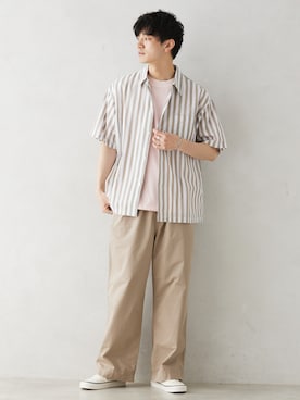 「Yonetomi（ヨネトミ）のアイテム」を使った、JOURNAL STANDARD relumeさん（メンズ・176cm）の春コーディネート