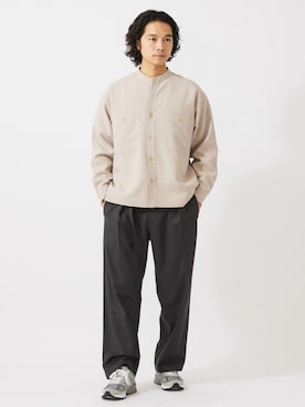 「JOURNAL STANDARD relume（ジャーナルスタンダード　レリューム）のアイテム（スラックス）」を使った、JOURNAL STANDARD relumeさん（メンズ・181cm）の冬コーディネート