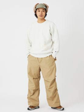 「Champion（チャンピオン）のアイテム（スウェット）」を使った、JOURNAL STANDARD relumeさん（メンズ・181cm）の冬コーディネート