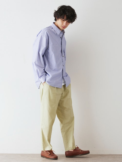 ZOZO限定】C/L ONE TUCK PANTS / 綿麻 1タックイージーパンツ