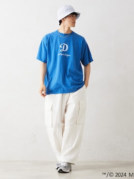 「ARMY TWILL（アーミーツイル）のアイテム（パンツ）」を使った、JOURNAL STANDARD relumeさん（メンズ・176cm）の夏コーディネート