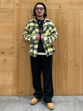 「JOURNAL STANDARD relume（ジャーナルスタンダード　レリューム）のアイテム（スラックス）」を使った、JOURNAL STANDARD relumeさん（メンズ・173cm）の冬コーディネート
