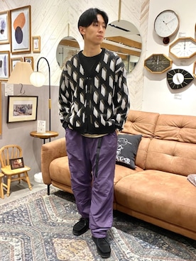 「JOURNAL STANDARD relume（ジャーナルスタンダード　レリューム）のアイテム（スウェット）」を使った、JOURNAL STANDARD relumeさん（メンズ・173cm）の秋コーディネート
