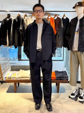 「JOURNAL STANDARD relume（ジャーナルスタンダード　レリューム）のアイテム（スウェット）」を使った、JOURNAL STANDARD relumeさん（メンズ・177cm）の秋コーディネート