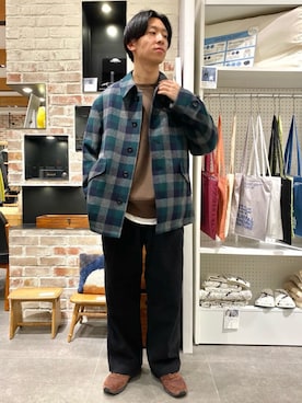 「JOURNAL STANDARD relume（ジャーナルスタンダード　レリューム）のアイテム（その他アウター）」を使った、JOURNAL STANDARD relumeさん（メンズ・173cm）の冬コーディネート