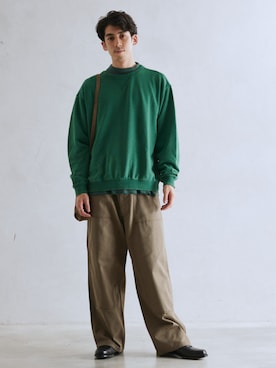 「JOURNAL STANDARD relume（ジャーナルスタンダード　レリューム）のアイテム（スウェット）」を使った、JOURNAL STANDARD relumeさん（メンズ・179cm）の秋コーディネート