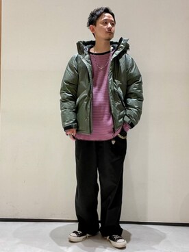 「NANGA（ナンガ）のアイテム（ダウンジャケット/コート）」を使った、JOURNAL STANDARD relumeさん（メンズ・170cm）の冬コーディネート