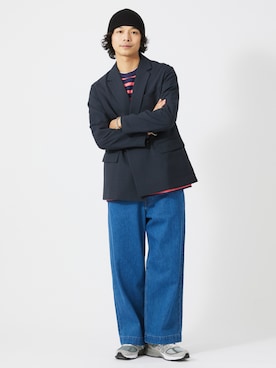 「JOURNAL STANDARD relume（ジャーナルスタンダード　レリューム）のアイテム（ジャケット/アウター）」を使った、JOURNAL STANDARD relumeさん（メンズ・181cm）の冬コーディネート