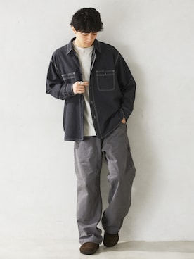 「NULL（ヌル）のアイテム」を使った、JOURNAL STANDARD relumeさん（メンズ・176cm）の秋コーディネート