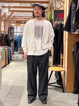 「JOURNAL STANDARD relume（ジャーナルスタンダード　レリューム）のアイテム（スウェット）」を使った、JOURNAL STANDARD relumeさん（メンズ・173cm）の秋コーディネート